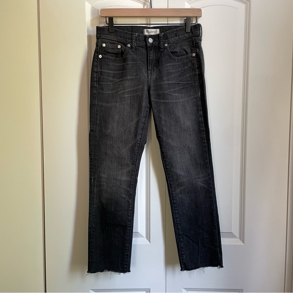 EUC Madewell slim boy jean in grey denim sz 25